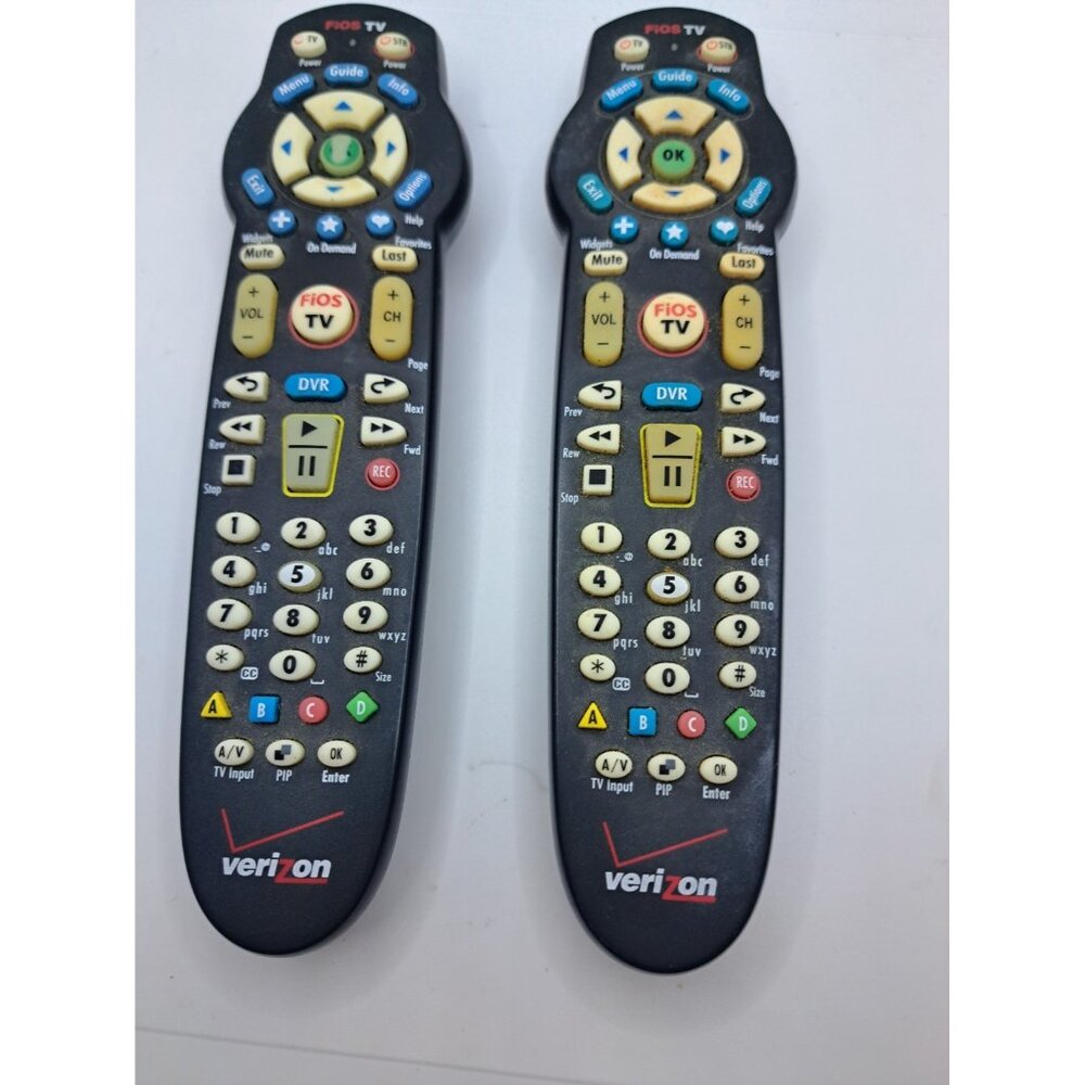 Lot of 2 Verizon FiOS VZ P265v3 RC Replacement TV Remote Controls Cable Preowned